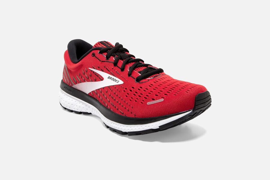 Brooks Ghost 13 Road Running Shoes - Mens - Red/White - HU6913852